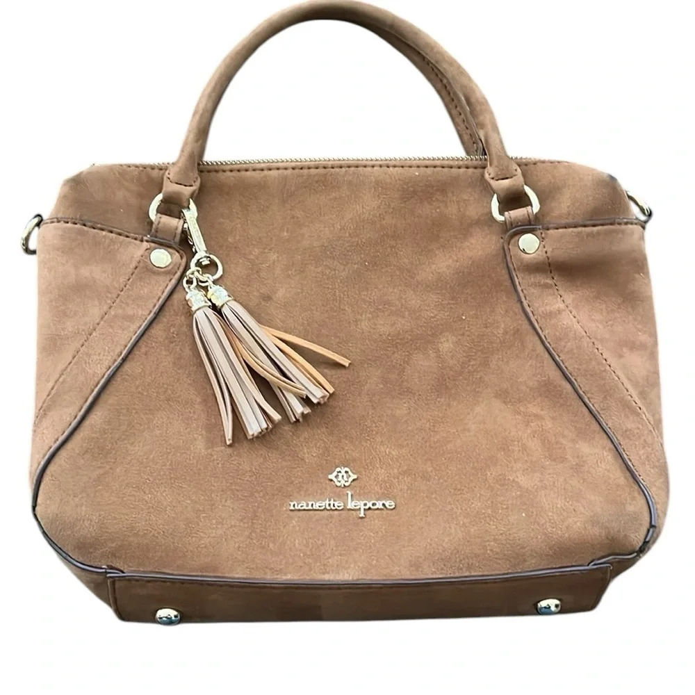 Nanette Lepore Clarissia Satchel Fuax Fur Bag
